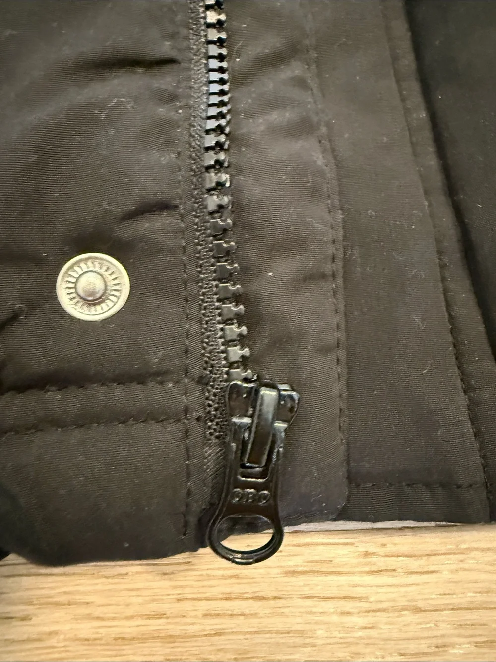 Old Navy Girls Black Hooded Puffer Coat Size 14-16